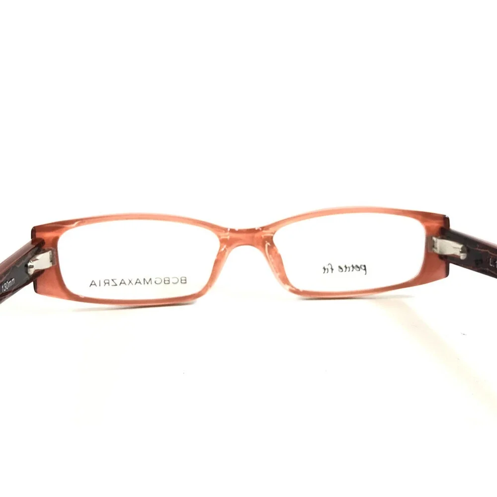 BCBGMAXAZRIA Eyeglasses Frames TESSA BRO Brown Pink Rectangle Full Rim 49-15-130